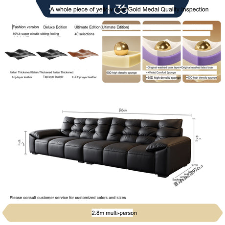 FASATI Leonardo Elegant Minimalist Leather Sofa from FASATI