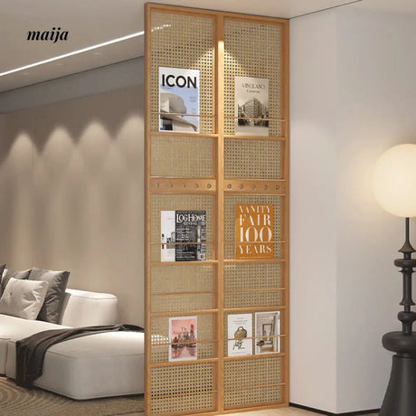 HARUNO Phoebe Rattan Partition Wall from HARUNO