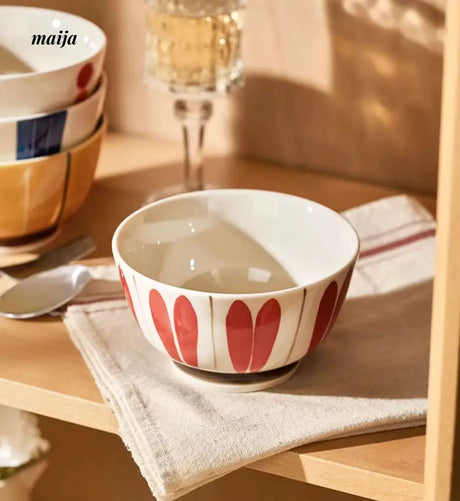 Japanese Ceramic Chie Rice Bowls from maija