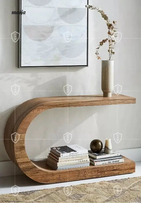 Crescent Solid Wood Console Table from maija