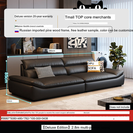 DIPU Roman Modern Leather Sofa from DIPU