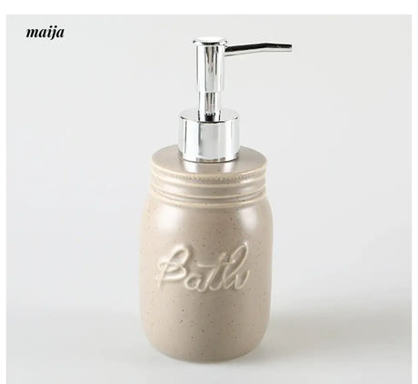 KULE HOME Ceramic Lotion Bottle and Shower Gel Holder from KULE HOME