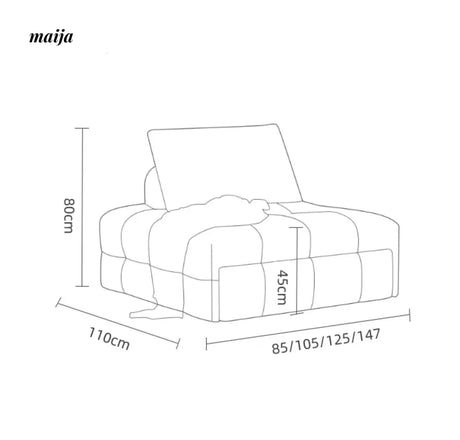 Angelica Square Sofa Bed from maija
