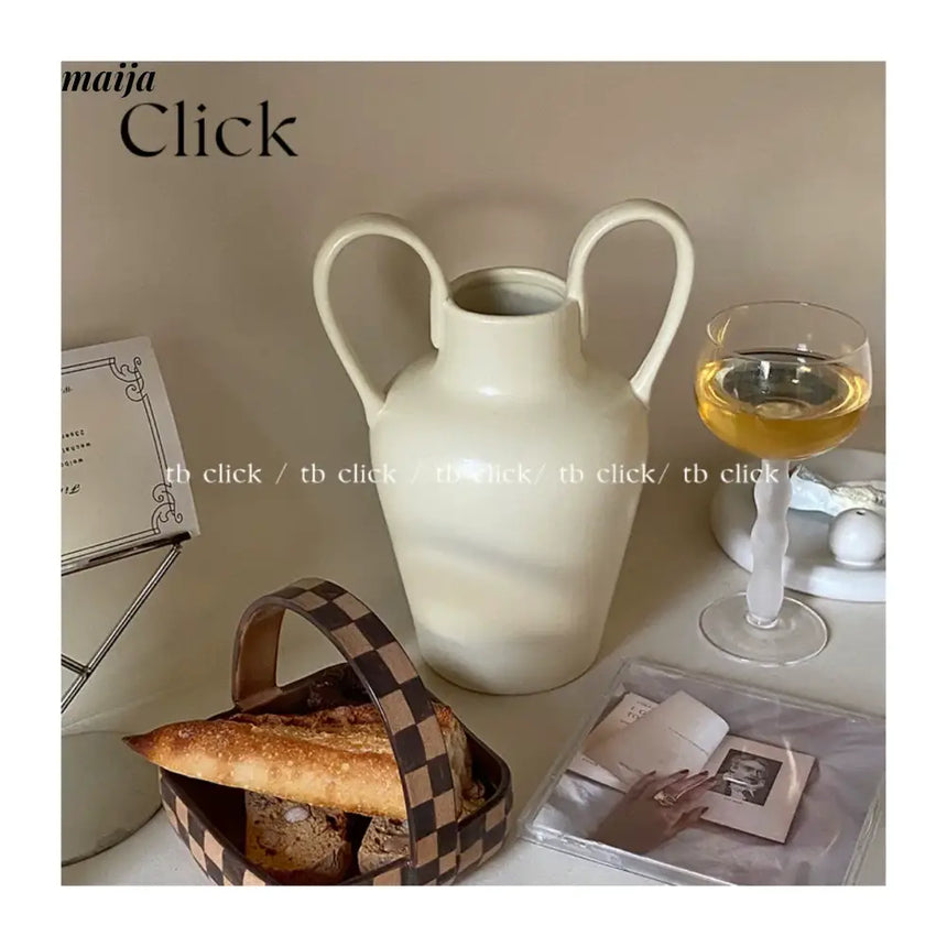 CLICK Cream Ceramic Jewelry French Style Retro Decor from CLICK