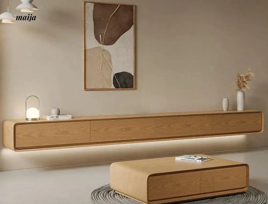 [Pre-Order] Dianne Solid Wood All in One TV Cabinet from Jun Chuang