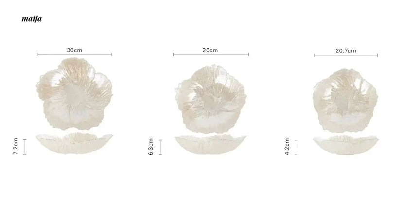 LIVETAI Modern Glossy Petal Crystal Flower Bowl from maija