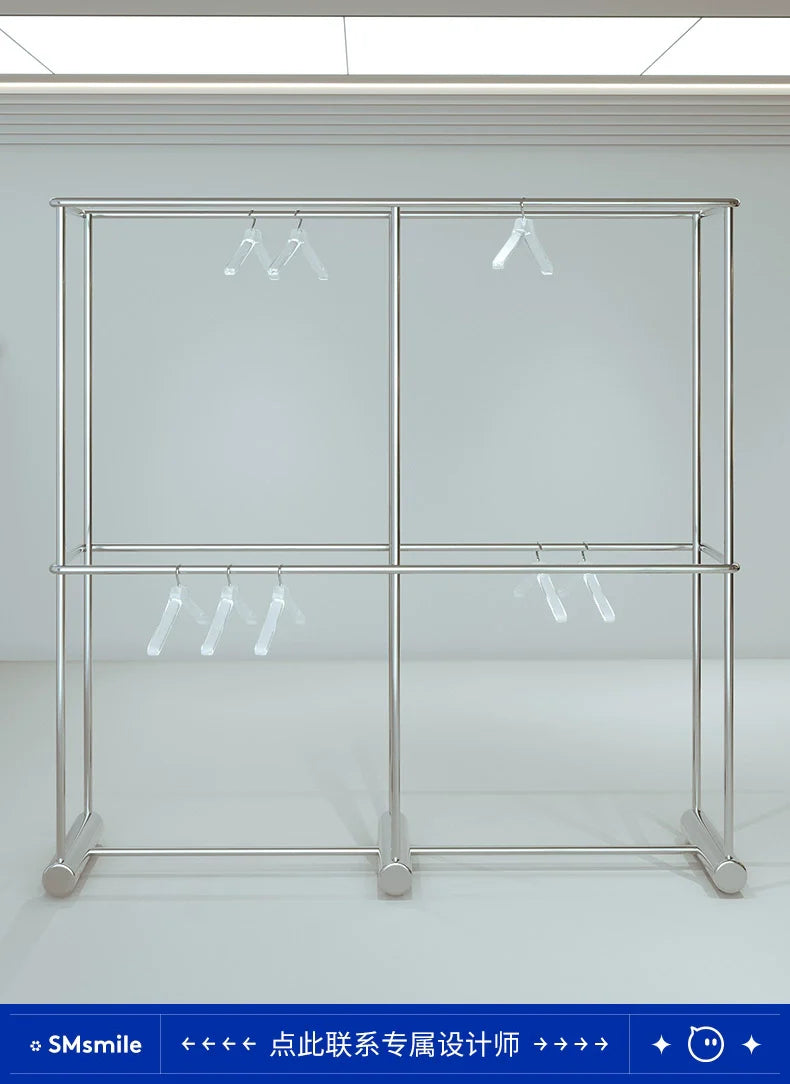 SM Charlotte Double-Layer Clothing Hanger Stand from SM