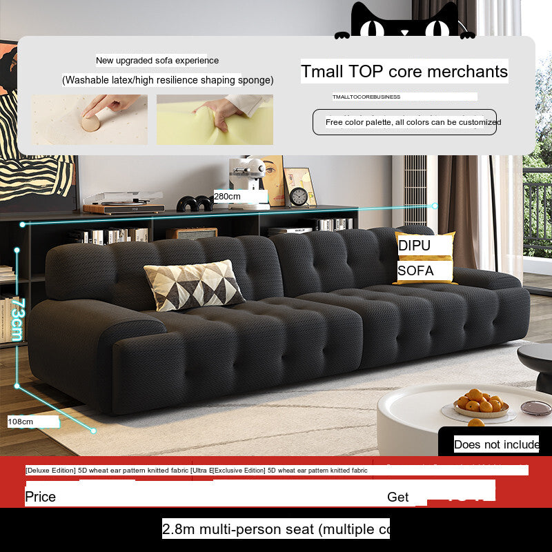 DIPU Leona Warm Cream Sponge Sofa from DIPU