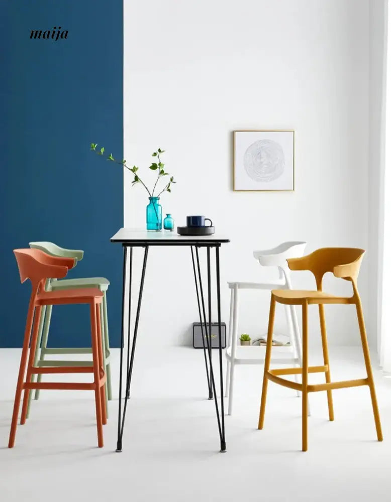 Lotus Plastic Bar Stool
