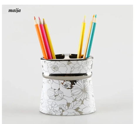 KULE HOME Ceramic Writing Brush Holder for Desk from KULE HOME