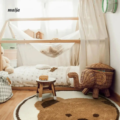 KENZAKI Brown Bear Floor Mat from KENZAKI