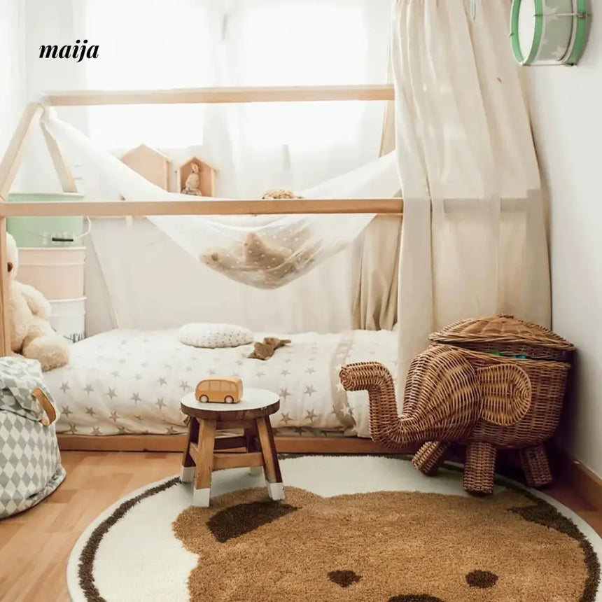 KENZAKI Brown Bear Floor Mat from KENZAKI