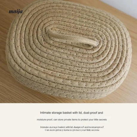 MUYE Woven Storage Box with Cover from MUYE