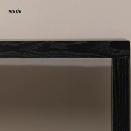 Simple Black Solid Wood Console Table from maija
