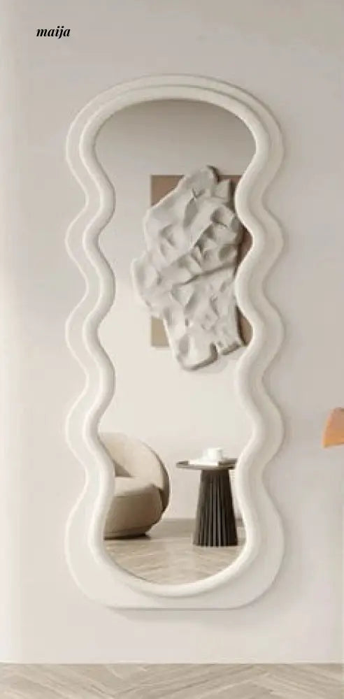 Wide Frame Wavy Mirror from Yueyang