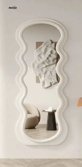 Wide Frame Wavy Mirror from Yueyang