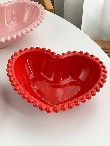 YASUKI Amara Elegant Pink Ceramic Dessert Bowl from YASUKI