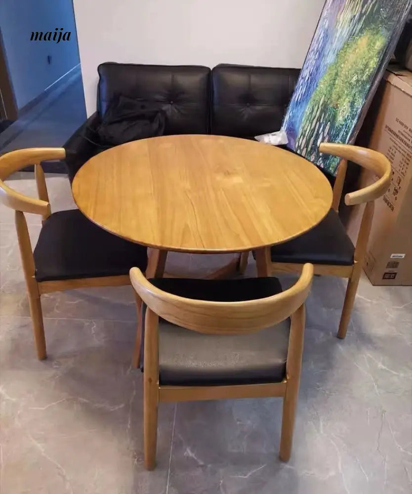 Hinata Round Dining Table and Chair from maija