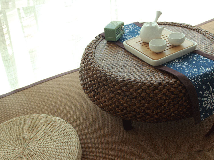 Woven Rattan Round Tea Table from maija