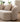 YAN JIAN Cream Curved Sofa in Lambskin from YAN JIAN