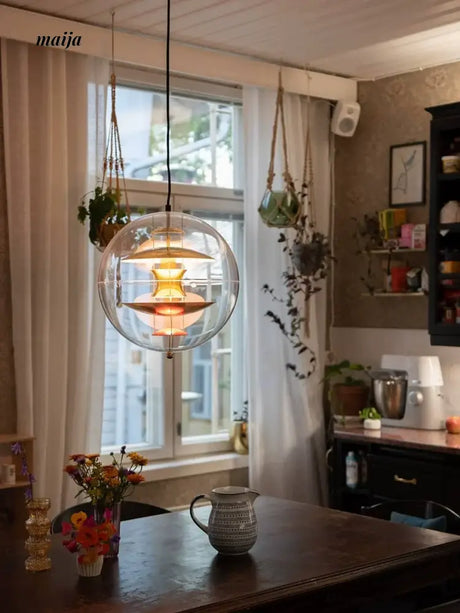 LYNN Danish Globe Chandelier from Lynn's Lamp
