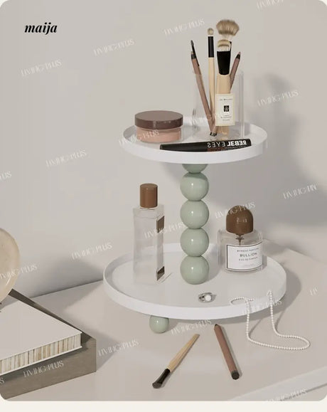 LIVINGPLUS Double-Layer Cosmetic Storage Rack from LIVINGPLUS