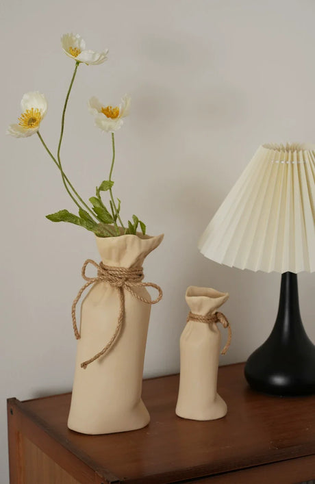 LENYVASEN Elias Irregular Fold Ceramic Vase from LENYVASEN