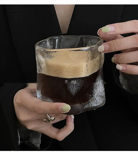 ANFAN Scandinavian Matte Wineglass with Coffee Car Design from ANFAN