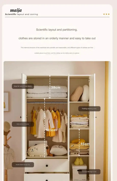 LINSYKIDS Jaxson Three Door Wardrobe from RZONE