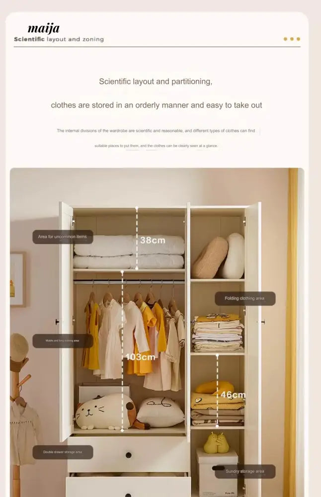LINSYKIDS Jaxson Three Door Wardrobe from RZONE