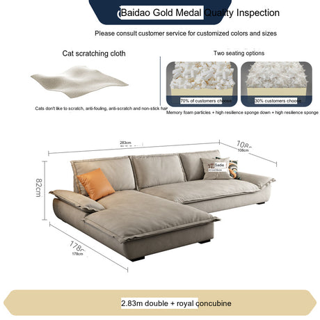 FASATI Isolde Cozy Creamy Corner Sofa from FASATI