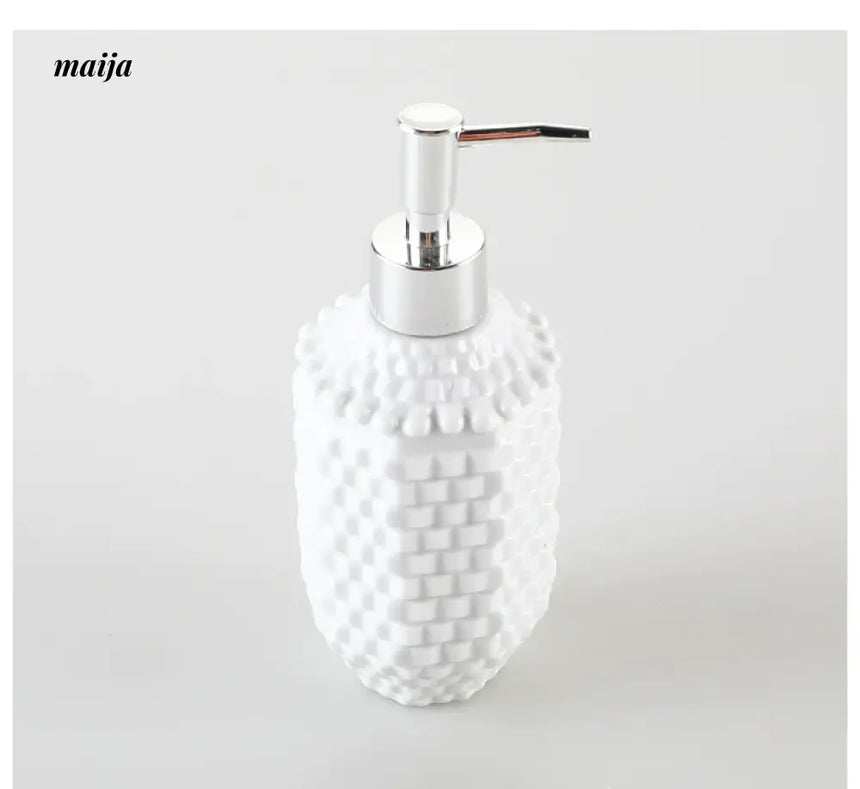 KULE HOME Brick Ceramic Lotion and Shower Gel Bottle from KULE HOME