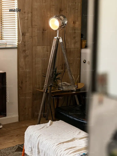 LYNN Tripod Wooden Floor Lamp from Lynn's Lamp