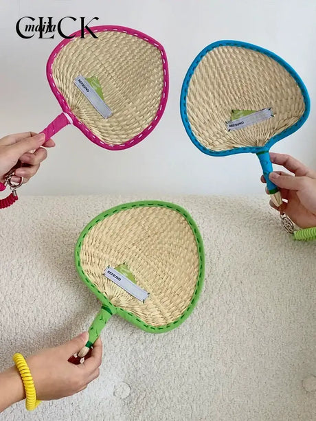 CLICK Handwoven Panaki Fan Cute Portable Accessory from CLICK