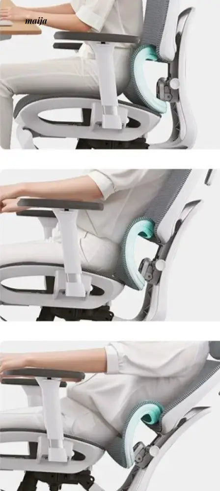 Black and White E2 Ergonomic Office Chair from Hbada