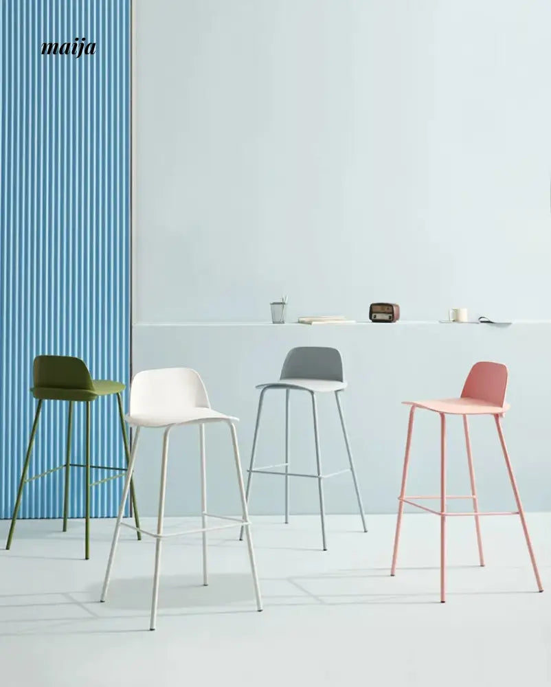 (Set of 2) Evie Pastel Bar Stool from maija