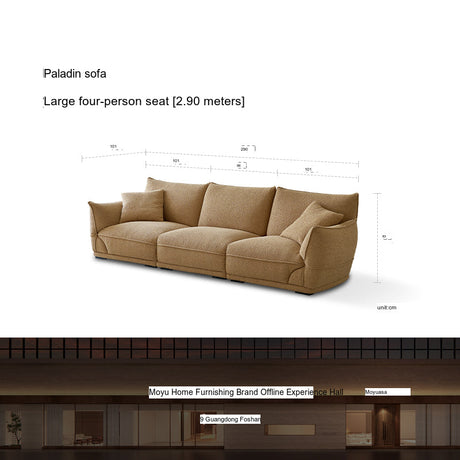 MOYU Isolde Retro Cream Elegant Designer Sofa from MOYU