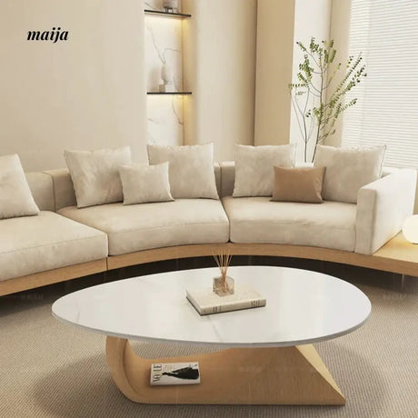 NAVI Snow Mountain Stone Top Coffee Table from NAVI