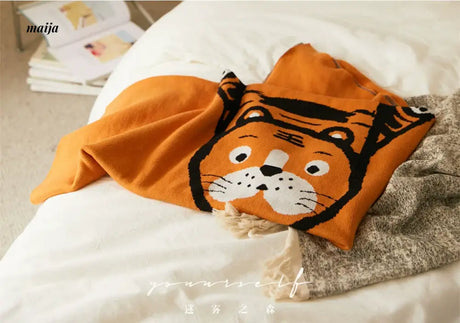 MISTYWOOD Cute Tiger Pillow for Living Room from MISTYWOOD
