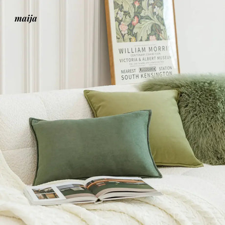MISTYWOOD Green Modern Minimalist Pillow from MISTYWOOD