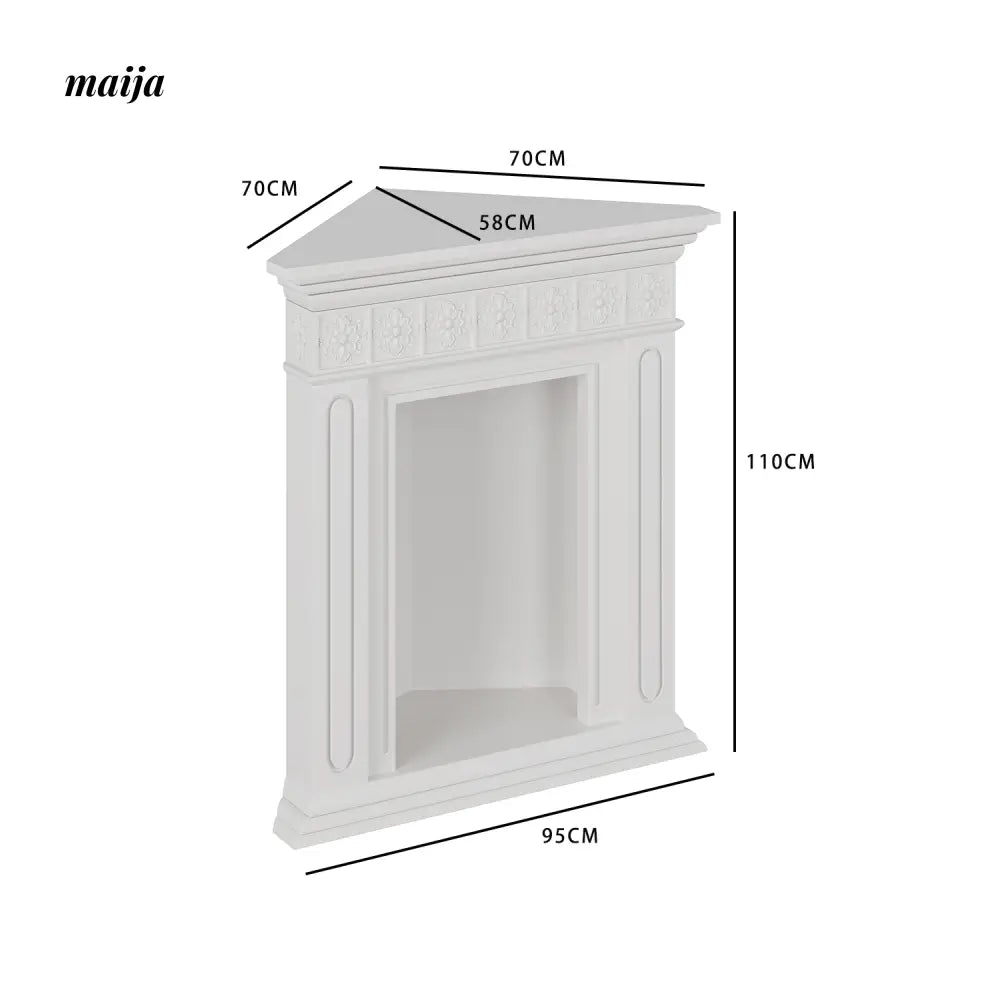 Miami Corner Fireplace Display Shelf from GUJI