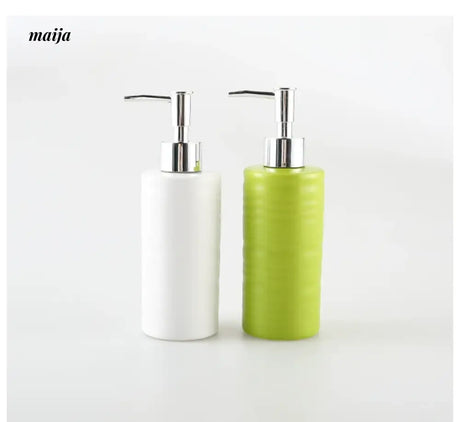 KULE HOME Ceramic Scandinavian Lotion and Shampoo Bottle from KULE HOME