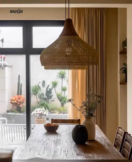 ZHONGSHAN Zen Rattan Chandelier for Restaurant from ZHONGSHAN