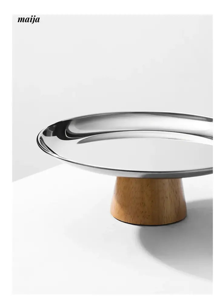 COLLECT TIME Scandinavian Coffee Table with Wooden Base from COLLECT TIME