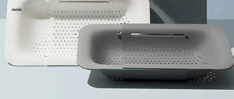 LIVETAI Adjustable Folding Plastic Basin Drain Basket from maija