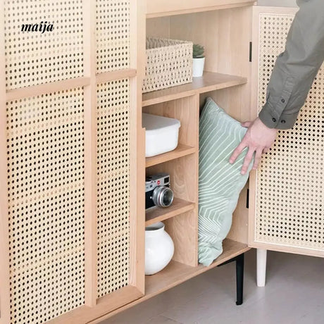 Wilkerson Rattan Shoe Cabinet from maija