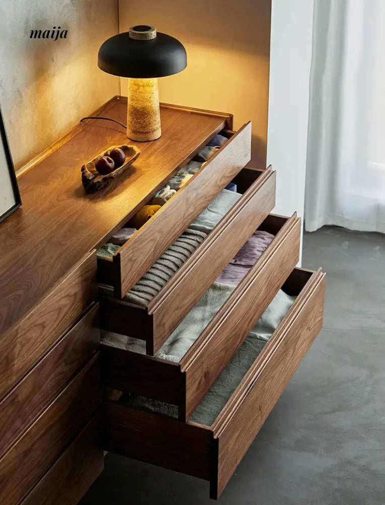Keiko Solid Wood Wide Chest of Drawers from maija