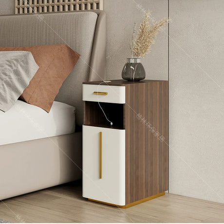 GEPH Theo Cream Bedside Storage Cabinet from GEPH
