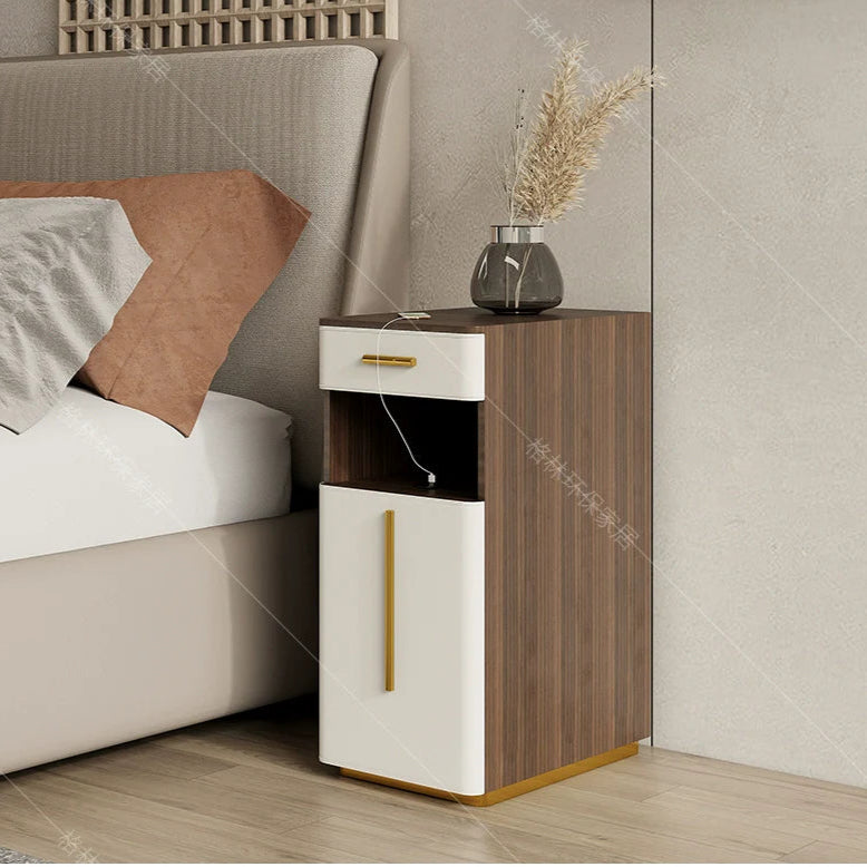 GEPH Theo Cream Bedside Storage Cabinet from GEPH