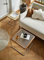 Retro Classic Rattan Glass Nested Tables from maija